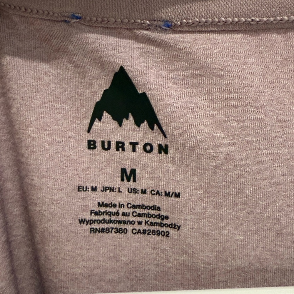 Burton Multipath Essential Tech Short Sleeve — Size M — ElderberryHeather — NWOT - Picture 8 of 10